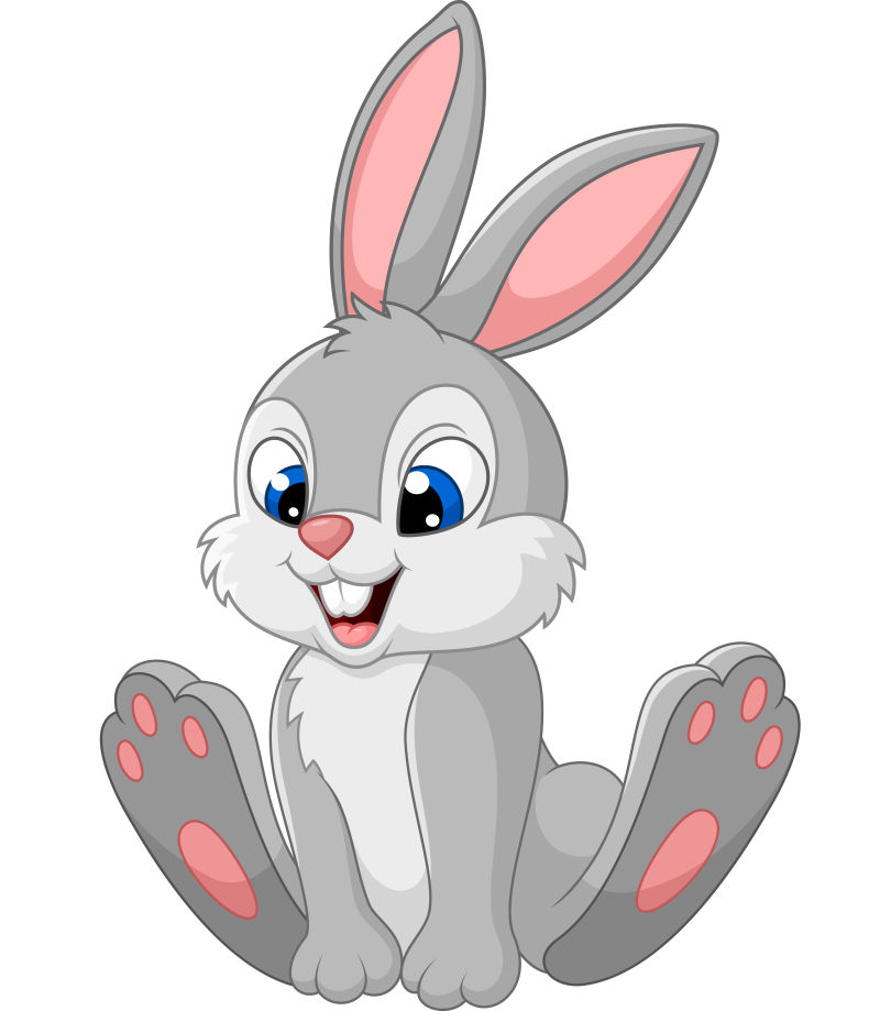 矢量卡通动物图片-抽象矢量卡通兔子插图素材-高清图片-摄影照片-寻图免费打包下载