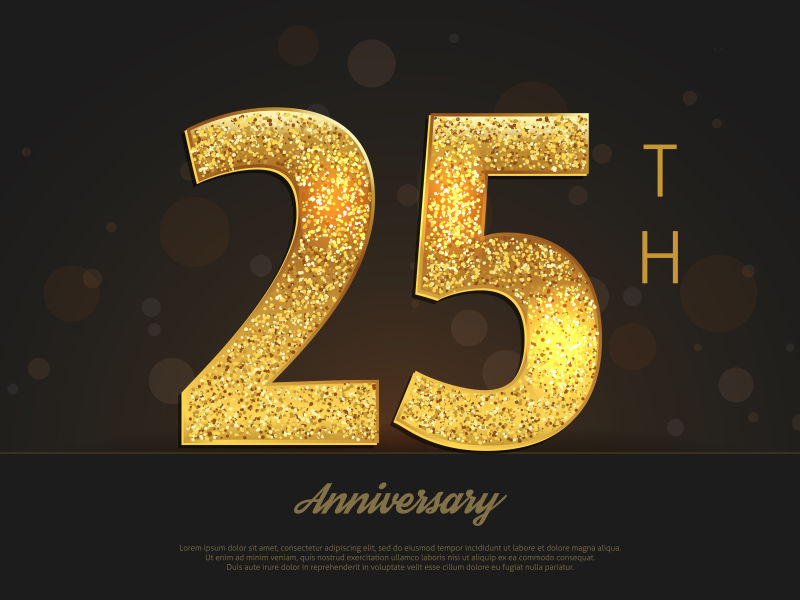 抽象矢量25周年庆设计