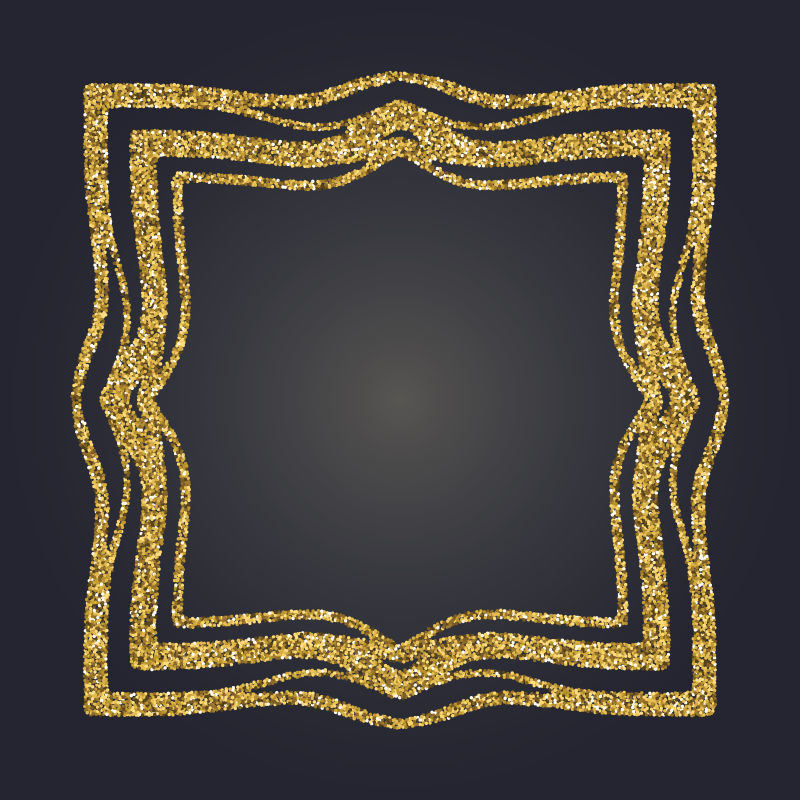 金色的创意边框矢量设计