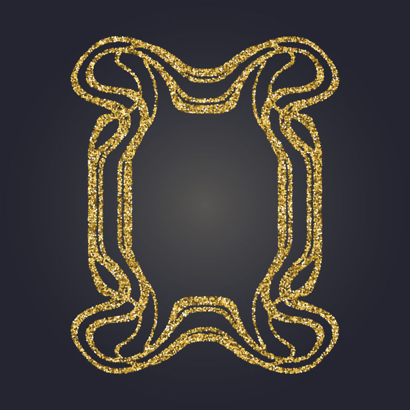 创意矢量金色闪烁粒子元素装饰设计背景