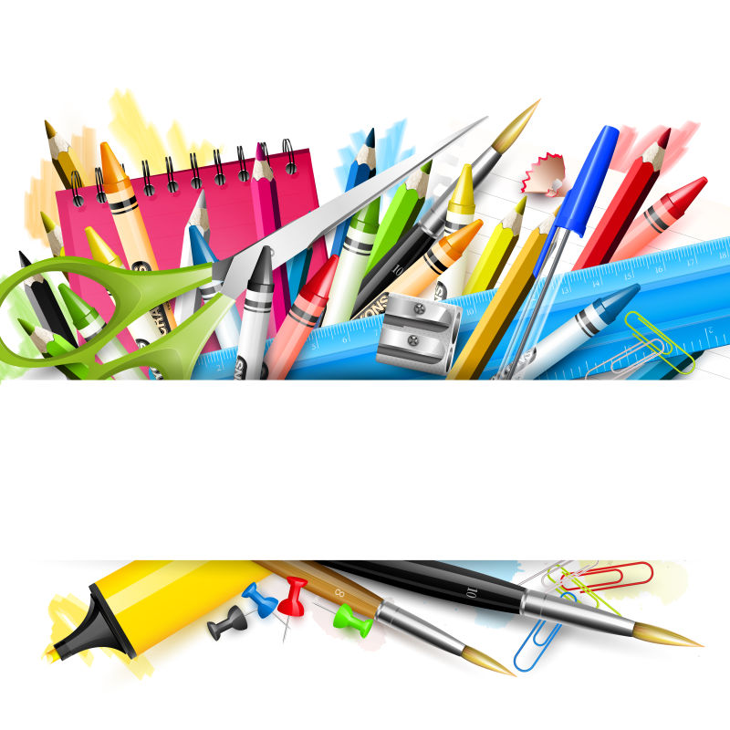 创意矢量现代学校设计元素