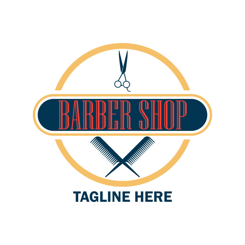 矢量创意现代理发店标志