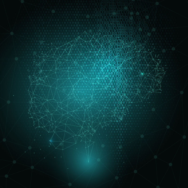 矢量的连接线背景设计