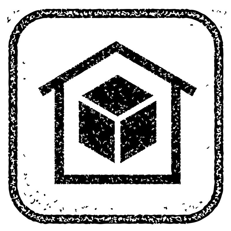 抽象矢量注意封闭的提示图标设计