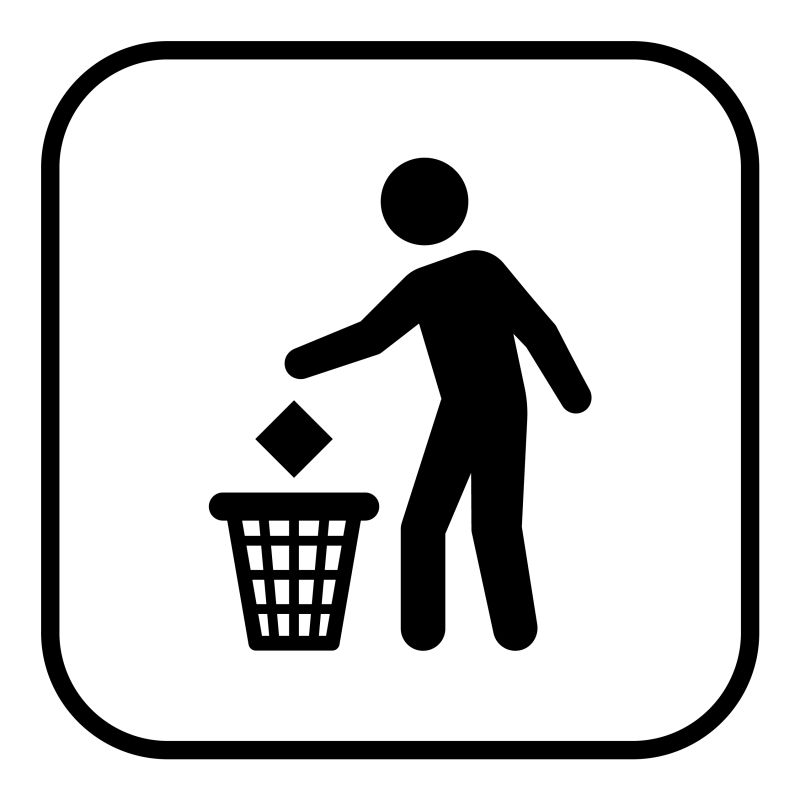 创意矢量轻放主题的提示图标设计