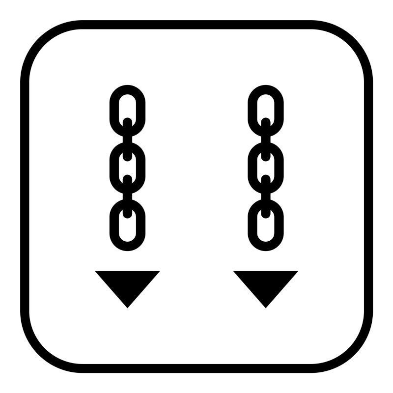 抽象矢量用链子钩挂的提示图标设计