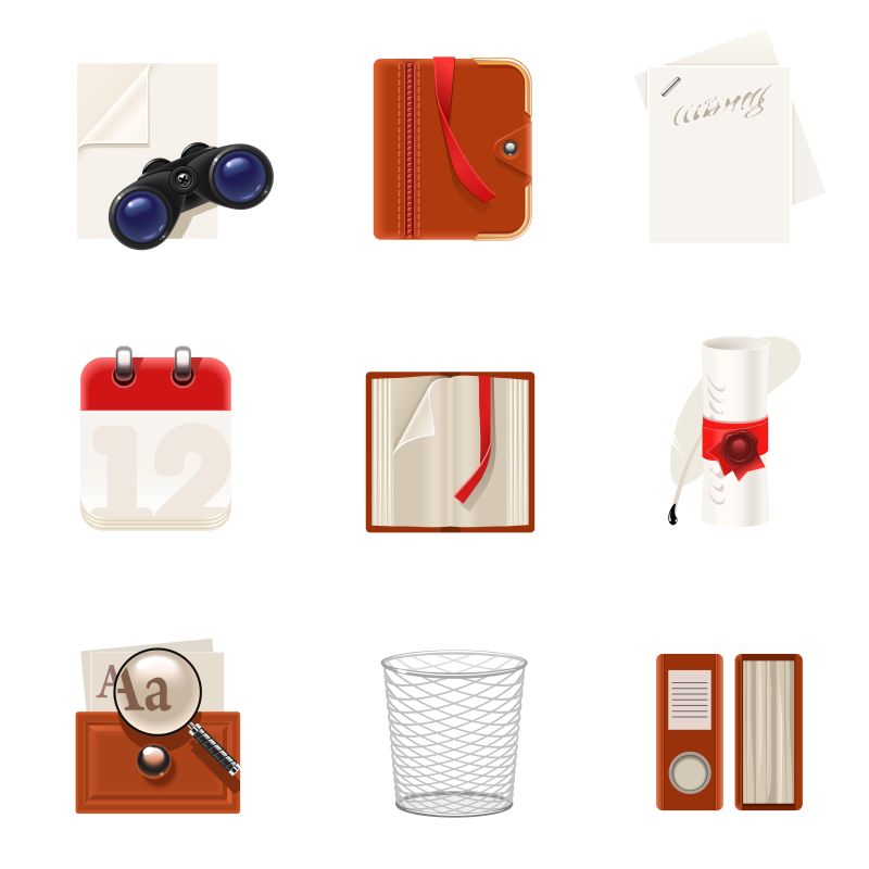 抽象矢量现代各种书籍设计元素