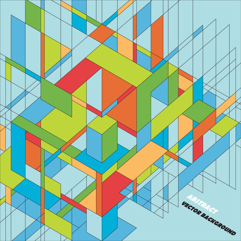 抽象的彩色图案背景矢量设计