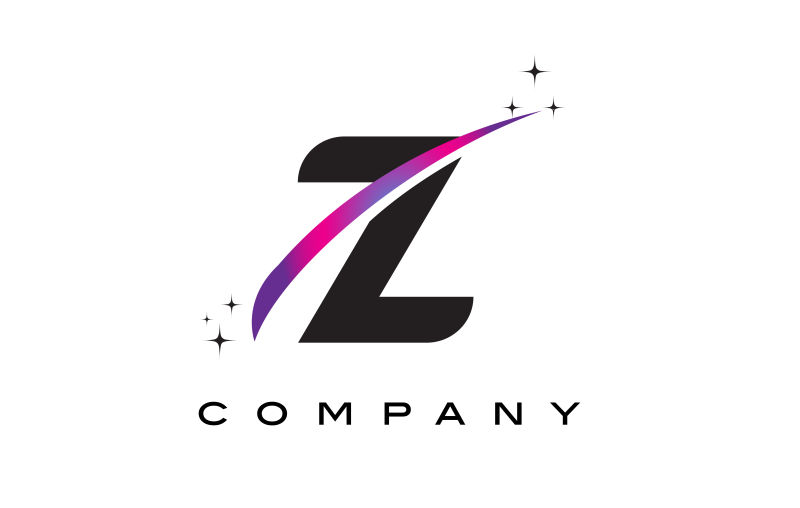 矢量黑色字母Z标志