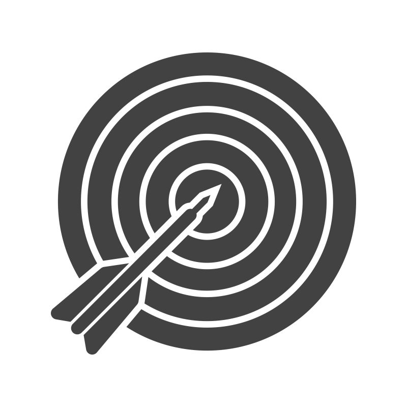 矢量的黑色靶子