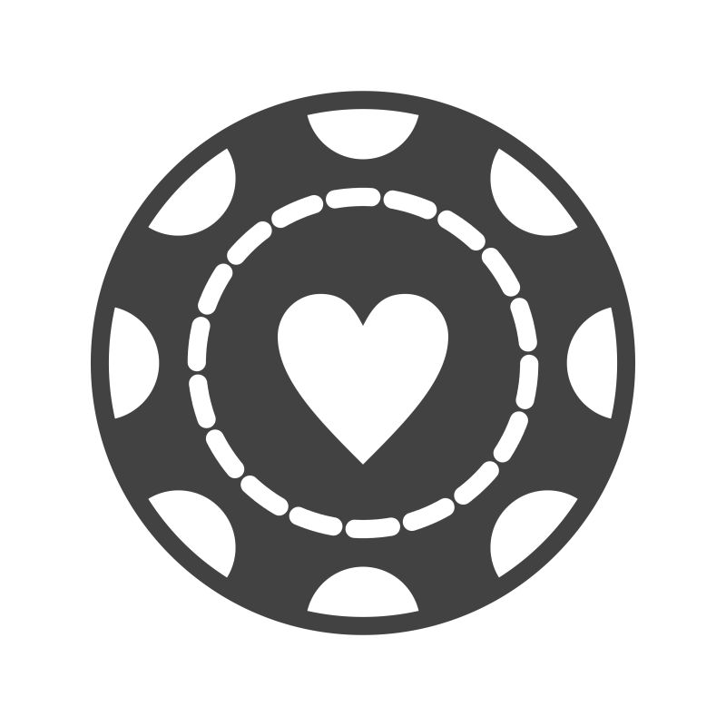 抽象矢量赌场筹码元素的图标设计