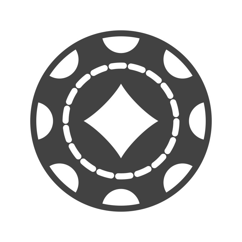 抽象矢量赌场筹码设计图标