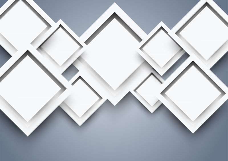 白色的矩形图案背景矢量设计