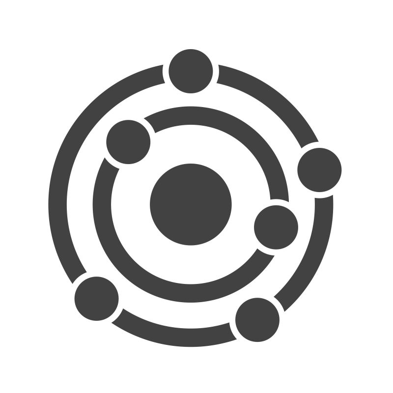 创意现代分子结构图标设计