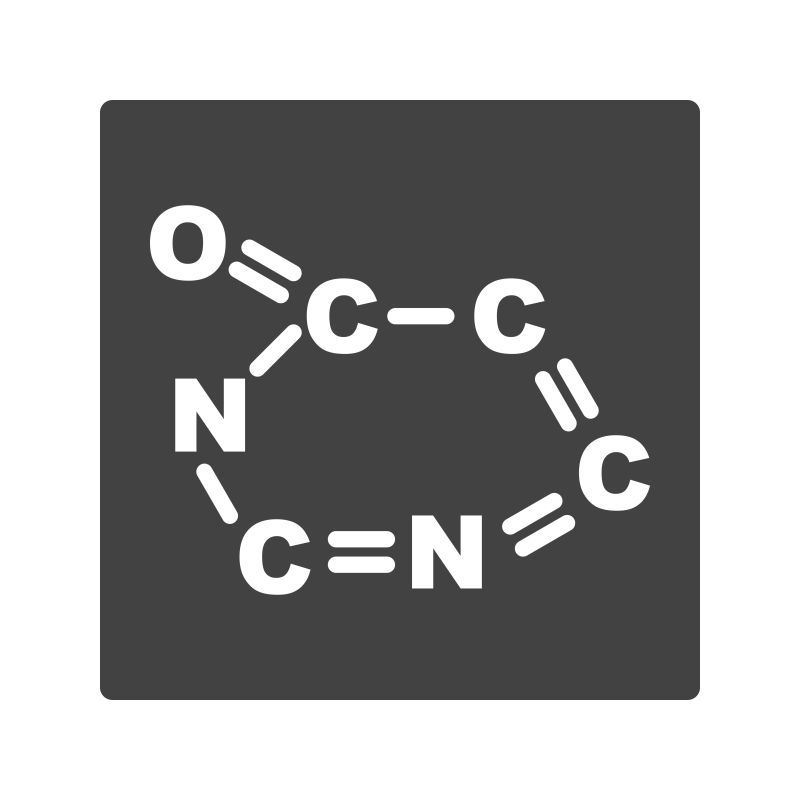 抽象矢量化学分子图标平面设计