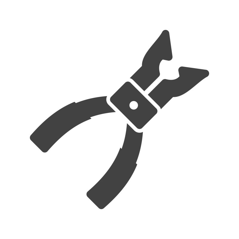 创意矢量牙齿镊子工具图标设计