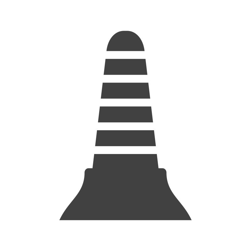 抽象矢量路障元素图标设计