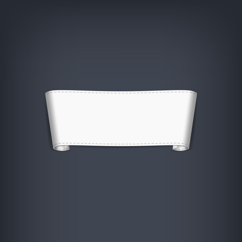 白色商业横幅矢量设计