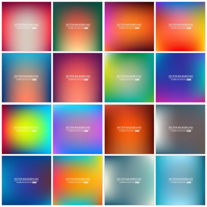 创意矢量现代多色模糊背景