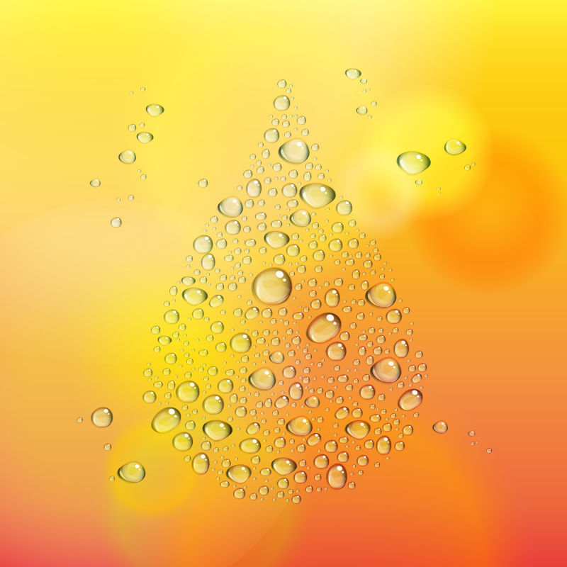 创意矢量水滴元素的现代背景设计