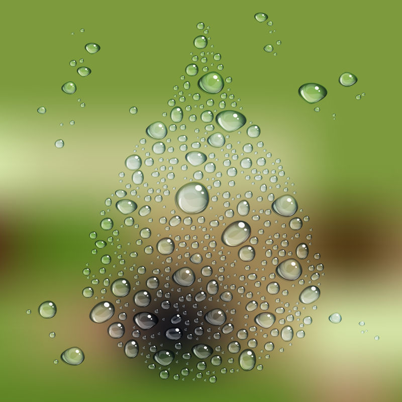 创意矢量现代水滴设计元素