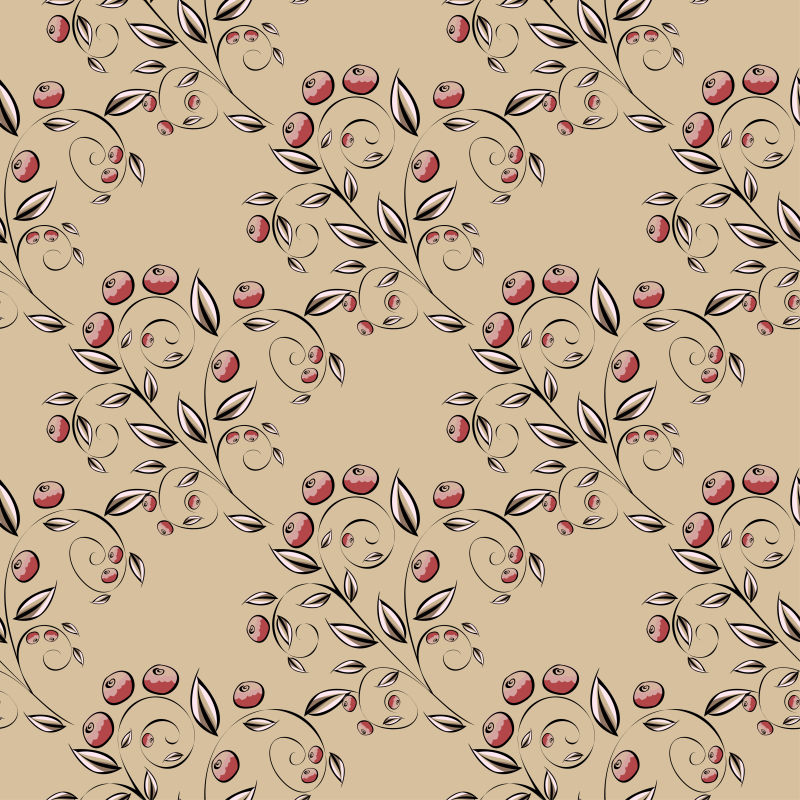 抽象矢量红色浆果元素背景设计