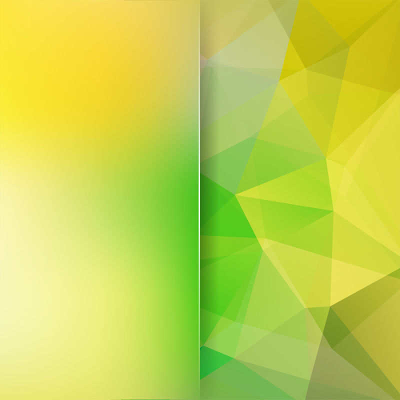 矢量抽象黄绿色背景