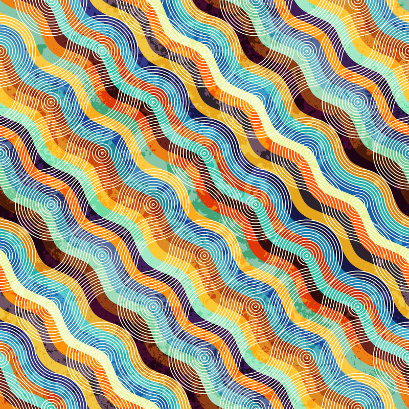 抽象矢量彩色波形设计背景