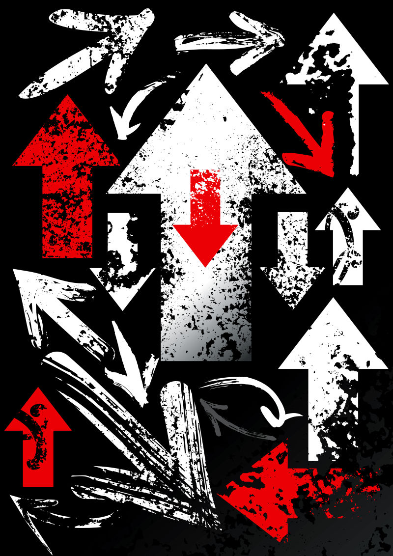 抽象矢量箭头元素的设计背景