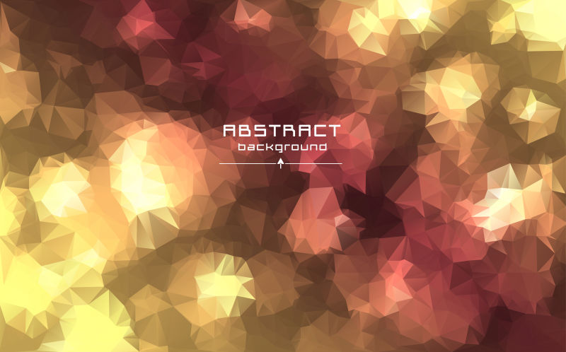 创意矢量闪亮多边形背景