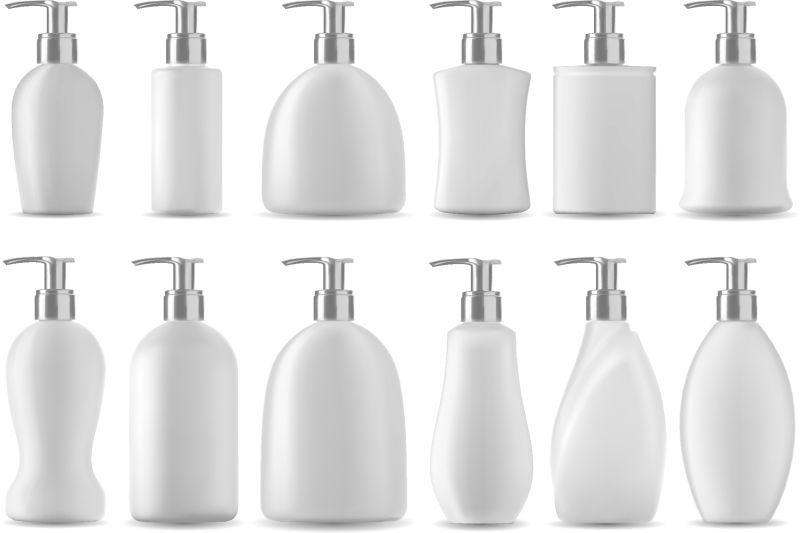 矢量护肤品包装瓶设计