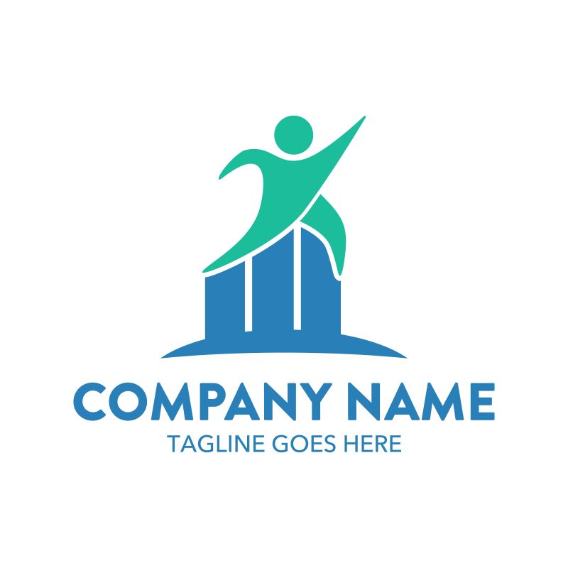 创意矢量彩色几何商业标志