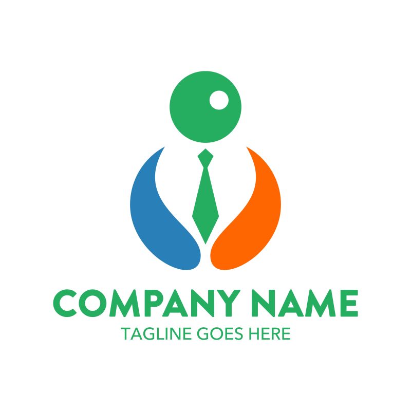 矢量抽象几何商业标志设计