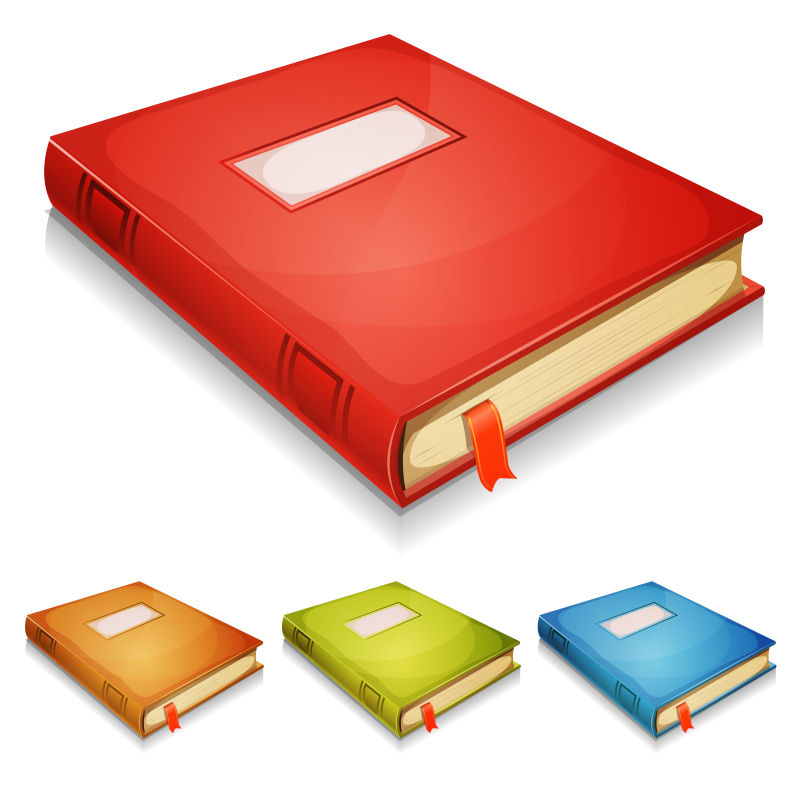 抽象矢量彩色书籍设计