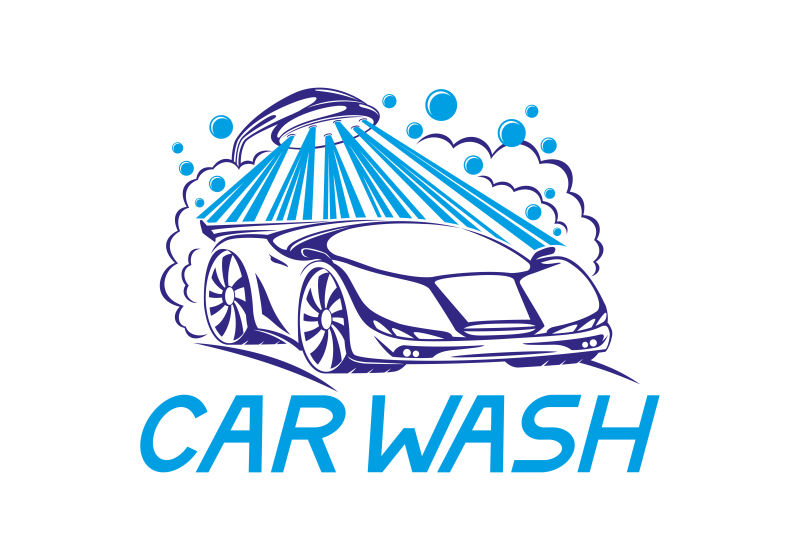 洗车行logo设计图片图片