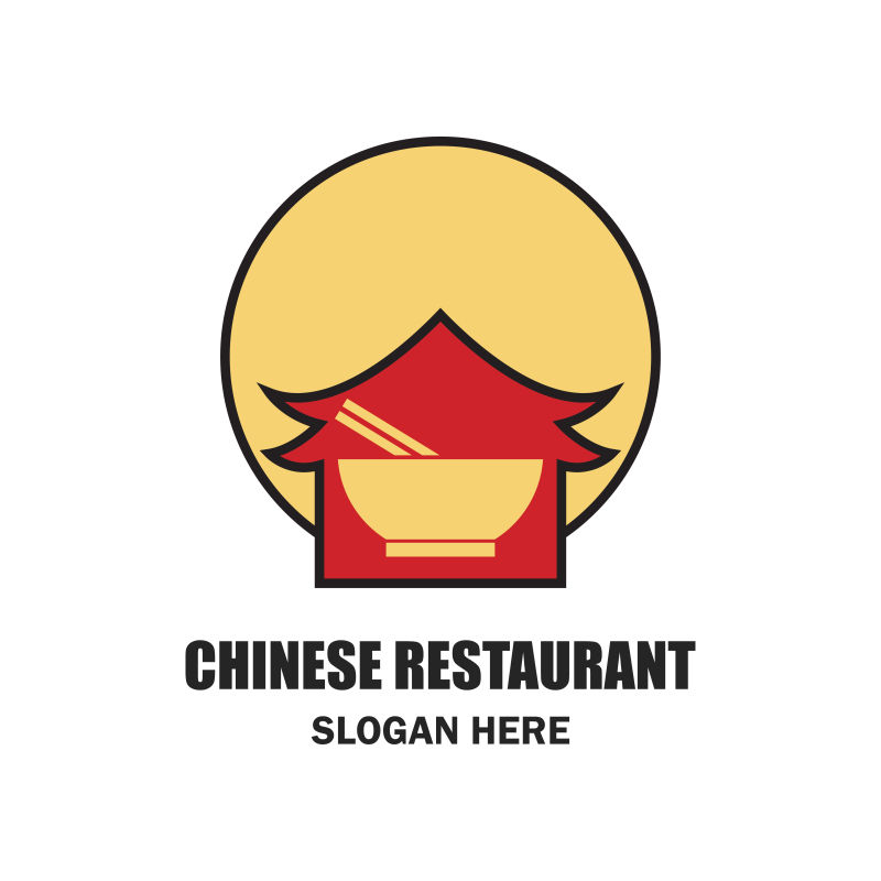 矢量中式餐厅标志图片