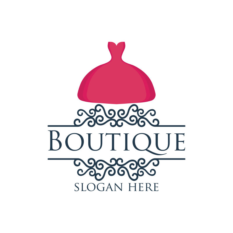 矢量的时装店标志