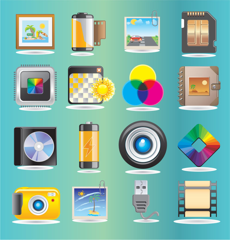 创意矢量生活用品设计元素插图