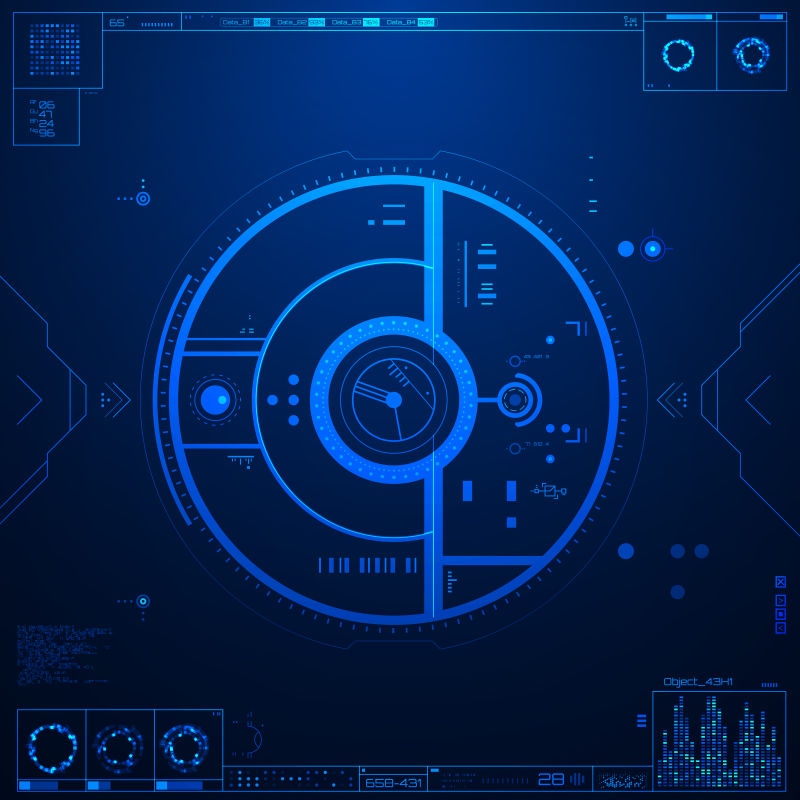 矢量的浅蓝色未来科技界面