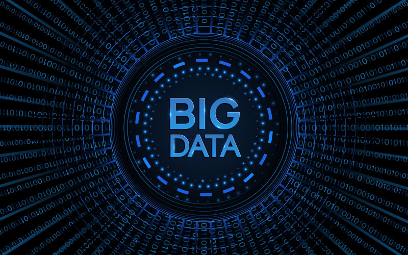 抽象的蓝色未来科技界面矢量设计