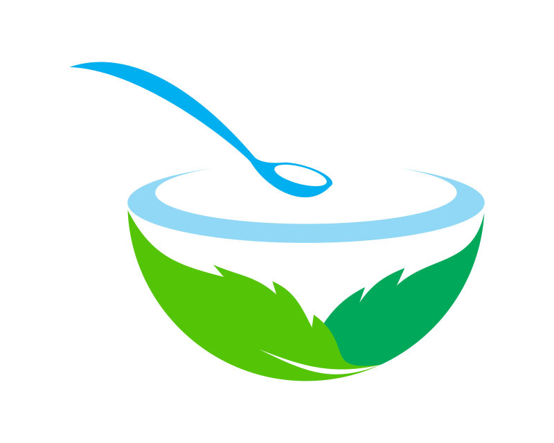 矢量生态碗图标设计