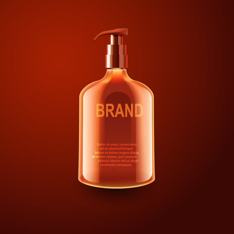 创意矢量沐浴露的包装设计