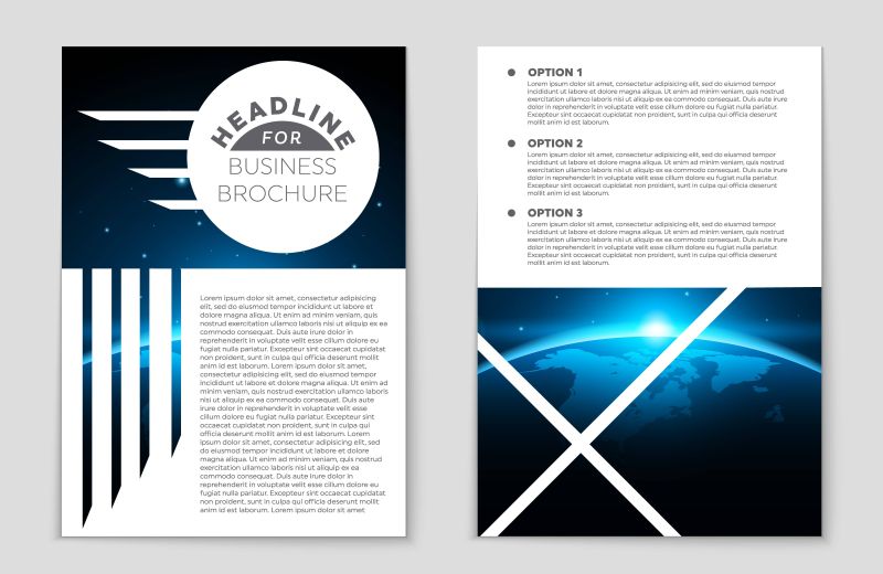 创意矢量现代艺术宣传册