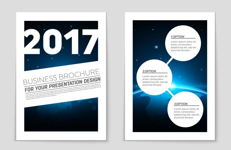 创意矢量2017年度宣传册设计