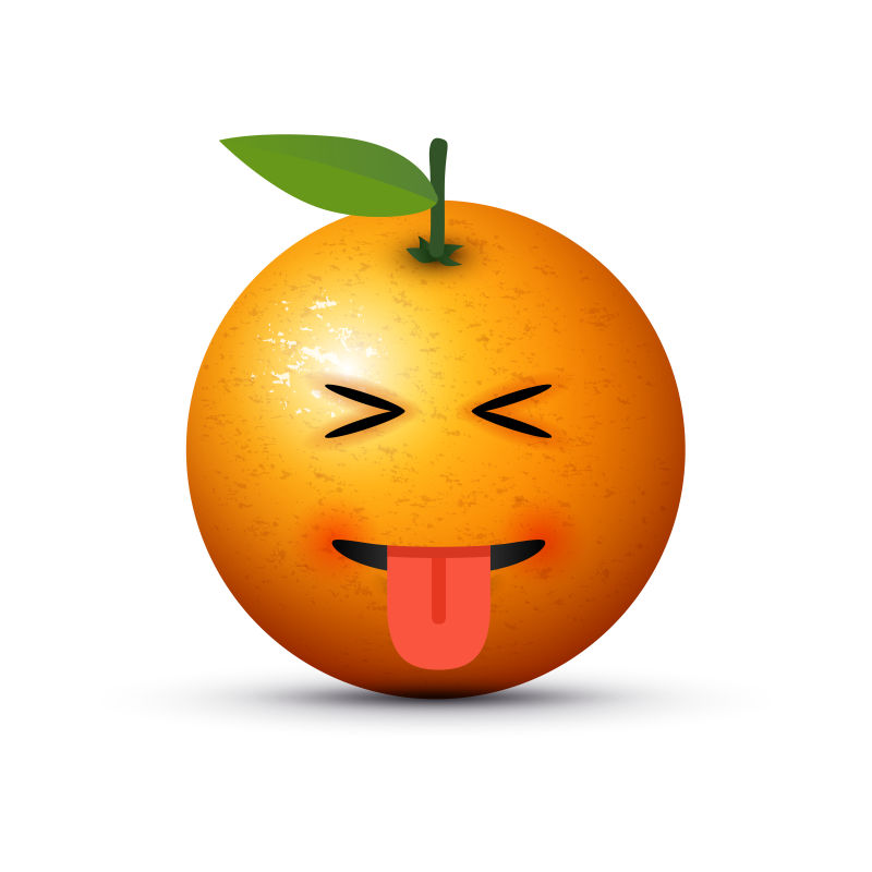 橘子脸表情包图片