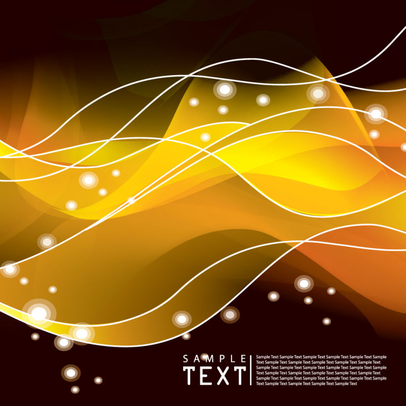 创意矢量黄色光线时尚背景设计