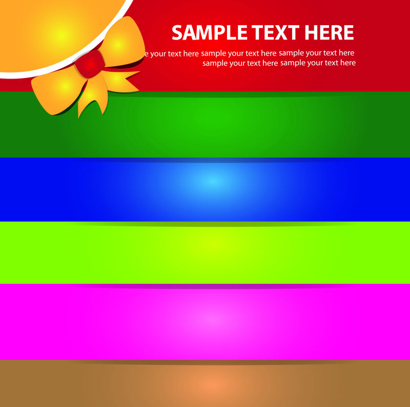 创意矢量彩色时尚纸张背景