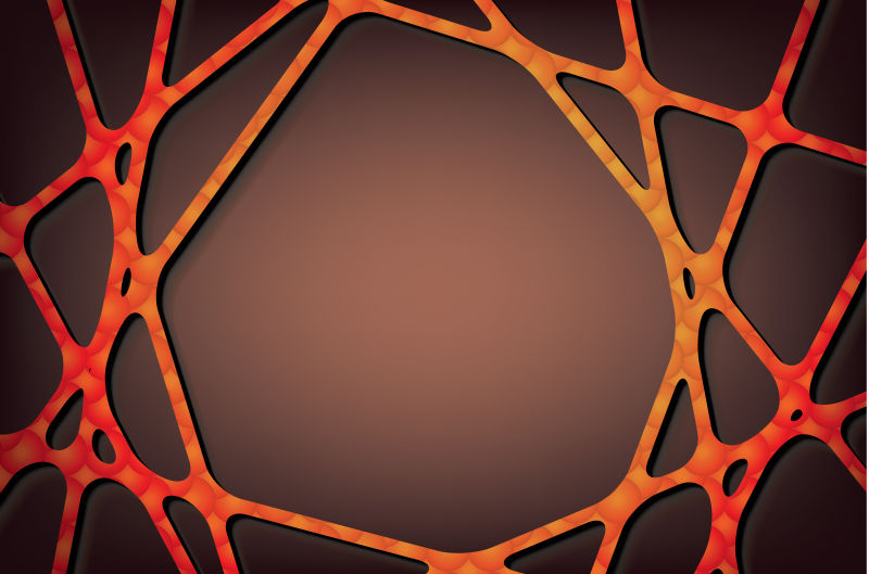 矢量的橙色条纹图案背景