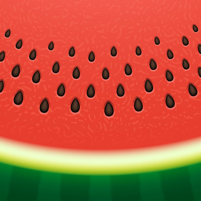 抽象矢量成熟的西瓜