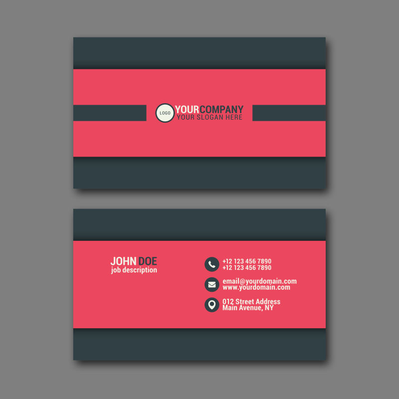 矢量现代简易名片设计